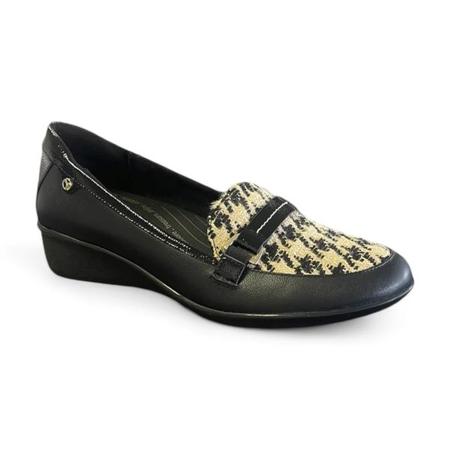 WOMEN'S MONTMARTE HOUNDSTOOTH LEATHER