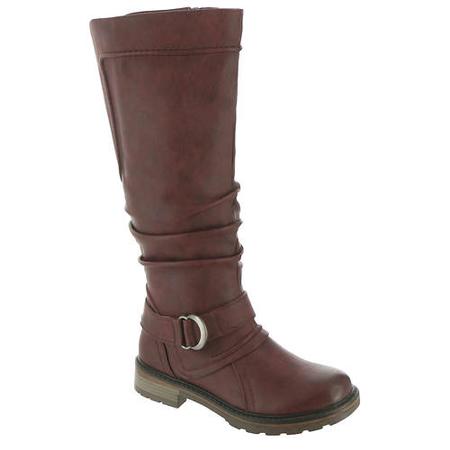 WOMEN'S FIONA-3 BURGUND (WIDE CALF-WP)